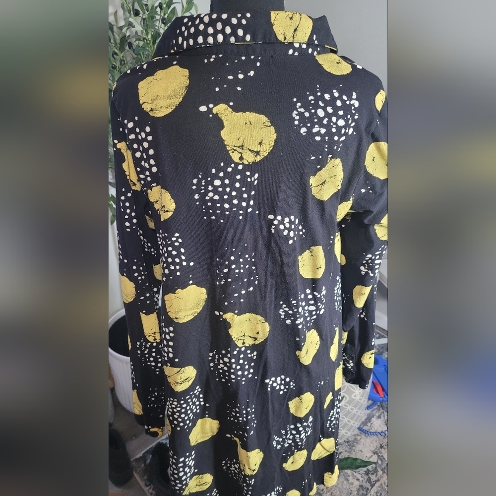 Snapdragon & Twig Abstract Button Down Tunic With Pockets Size Small - Picture 8 of 8